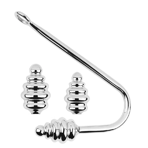 Set Hook Anal 8826 Screw-in GreatBenefit Ribbed 0828